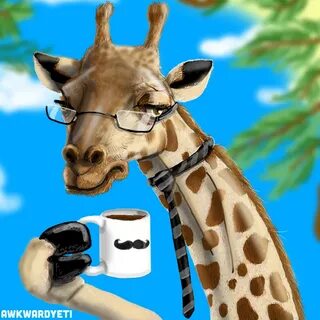 business giraffe to delight // Cartoons