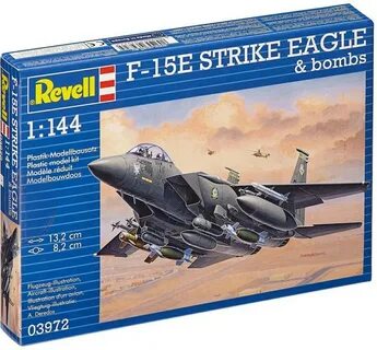 Сборная модель самолета F-15E Strike Eagle & Bombs, 1:144 ку