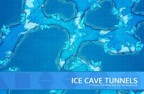 Ice Cave Tunnels - D&D Map for Roll20 And Tabletop - Dice Gr