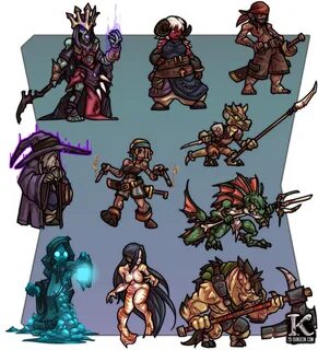 2D Dungeon Pixel art characters, Cool pixel art, Pixel art g