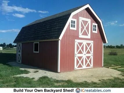 16x24 Gambrel Shed Plans 12x16 barn shed plans Small barn pl