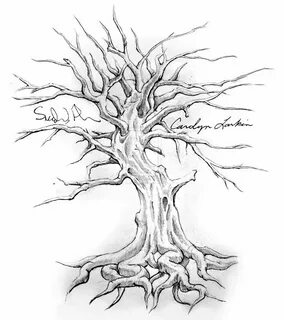 Tree drawing, Tree tattoo designs, Family tree tattoo