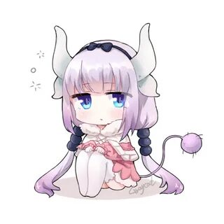 Safebooru - 1girl capelet chibi dragon girl dragon horns dra