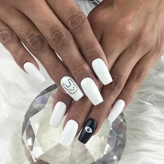 Image result for bad bunny nails Bunny nails, Bad nails, Bas