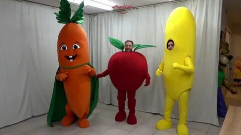 Banana Mascot, Apple Mascot, Carrot Mascot - YouTube
