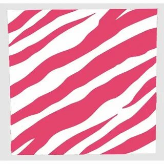 Zebra Hot Pink Stripes Cocktail Napkins