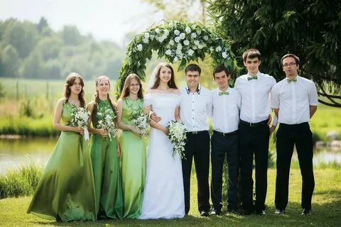 Свадьбы в фисташковом цвете (66 фото)