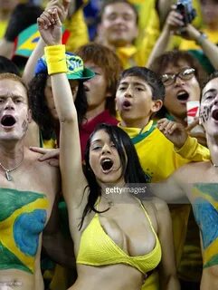 Japan, 26 June, 2002, before the start of the Brazil-Turkey semi-final matc...