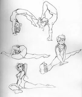 Reviews on drawing gymnast poses. #позы@reference_for_draw #
