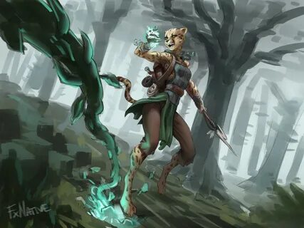 Tabaxi Druid by fxnative -- Fur Affinity dot net