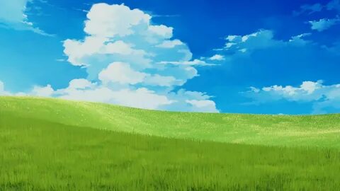 Anime Grass field , Riko Vladimir on ArtStation at https://w