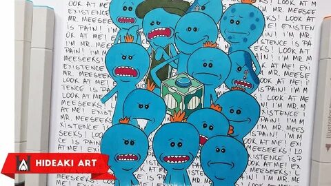 Speed Drawing Mr. Meeseeks Rick and Morty - YouTube