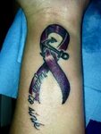 Instead of the ribbon, I would do feathers Crohns tattoo, Fi