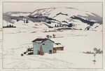 Hiroshi Yoshida "Winter in Taguchi" 1927 - Swan Prints