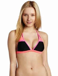 Bikini Lab Juniors Kings Of Neon Halter Bra Bikinis, Pink br