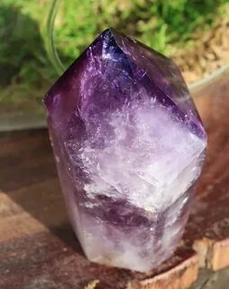 3 Tall Black Amethyst Point 160g Standing Black Amethyst Sta