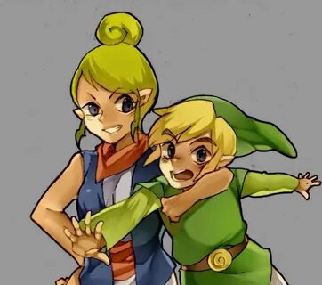 Toon Link and Tetra The Legend of Zelda Legend of zelda, Leg