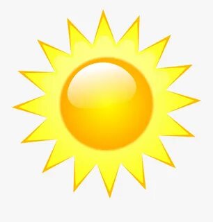 Transparent Sun Vector Png - Weather Forecast Symbols Sunny 