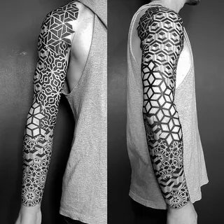 Pin by Pawel Lisniewski on Tattoo Geometric sleeve tattoo, G