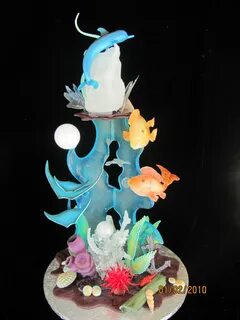 Under the sea sugar showpiece Pulled sugar art, Sugar art, C