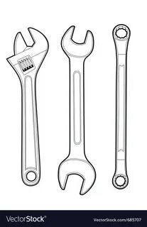 Wrenches Royalty Free Vector Image - VectorStock