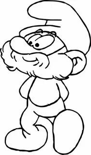 awesome Papa Smurf Mod Smurf Coloring Page Coloring pages, F