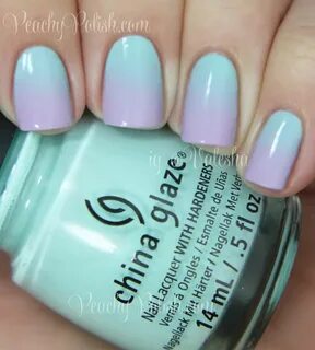 Blue ombre nails, Lavender nails, Ombre nails