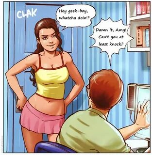 Sister catches Brother Porn Comics