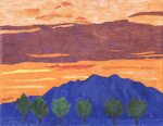 Creating A Colored Pencil Drawing of The Mount Baldy Sunset 