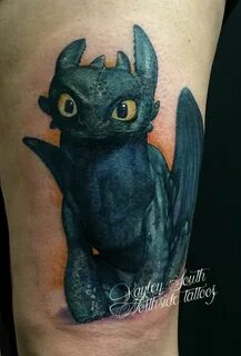 Toothless! by kayleytatts on DeviantArt Cute dragon tattoo, 