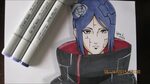 Naruto Shippuden)- Drawing and Coloring Konan コ ナ ン - YouTub