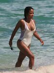 Christina Milian in White Swimsuit 2017 -34 GotCeleb