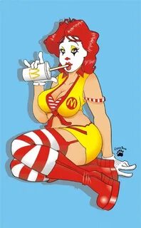 Xbooru - coca-cola genderswap mascots mcdonald's ronald mcdo