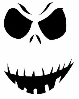 Free printable jack skellington pumpkin carving stencil temp