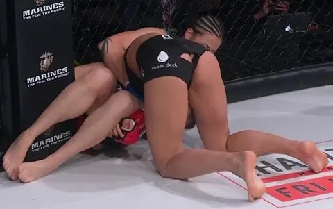 Janay Harding wardrobe malfunction at Bellator 233 - Reddit 