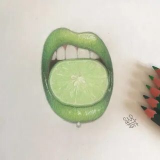 Lips Drawing Reference With Fruit - Alla tok