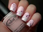 Pink Gradient with Cherry Blossoms Nail art by Kim (kimiko78