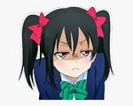 Angry Anime Png -angry Sticker - Love Live Nico Face, Transp