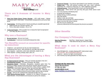 Mary Kay Consultant Plans What Does It Take To Be A Mary Kay