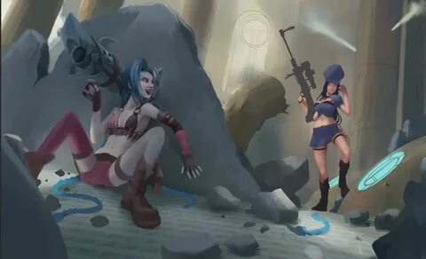 Jinx vs Caitlyn - polycount