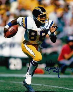 WES CHANDLER SAN DIEGO CHARGERS ACTION SIGNED 8x10 San diego