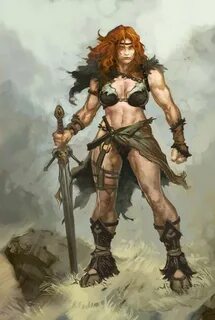 Female Barbarian Video Games Artwork Barbarian woman, Warrio