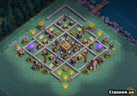 Builder Hall 9 BH9 best base #121 With Link 9-2020 - Farming