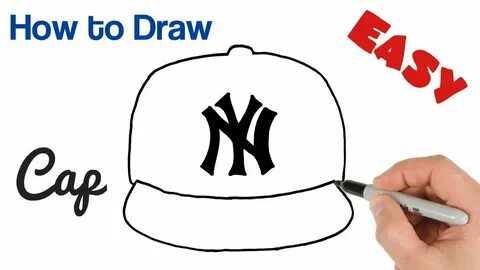 How to Draw a Cap New York Yankees Logo Easy - YouTube