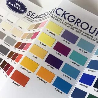 Seamless Paper Color Chart - Savage Universal