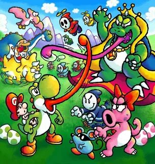 Yoshi's Island Artwork #Mario #Nintendo #snes Super mario ar