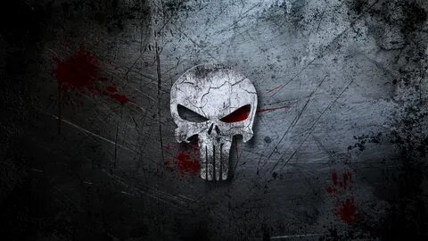 punisher, Skull, Background, Blood, Scratches, Movies, Wall 