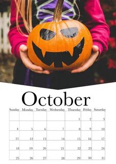 October Calendar 2020 on Behance