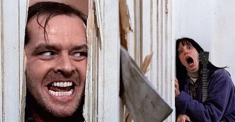 Create meme "lights , Jack Nicholson the shining door, the s