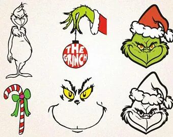 Clipart Christmas Grinch Svg